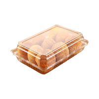 Boîte à pâtisserie, desserts et gâteaux en plastique PET jetable, transparente, écologique, avec couvercle transparent, vente en gros du fabricant