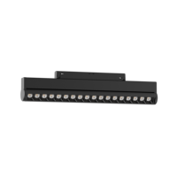 Vente directe d'usine tête mobile de rail Ultra mince DC 24v 48V 3cct dali dimmable led piste magnétique pour l'éclairage de galerie de centre commercial d'hôtel