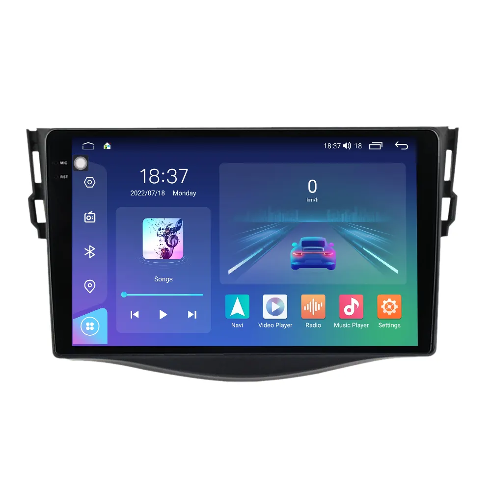 Rádio de carro Android para Toyota RAV4 2005-2013 Sistema de Som Multimídia Carro dvd player De Áudio BT 4G carplay auto