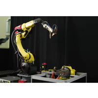 Station de soudage robotisée automatique Fanuc ARC Mate 100iD avec soudeuse à arc pour le soudage de l'acier inoxydable
