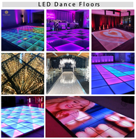 Panneaux de sol vidéo lumineux 3D Pixel DMX pour événements de mariage et spectacles