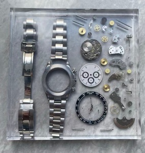 Reloj de Colección Premium: Arte de Desconstrucción Horológica con Piezas Encapsuladas en Resina, Calibre Mecánico para Coleccionistas de Arte y Decoración - Product Image 1