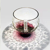 À la mode moderne japonais Yachiyo feuille d'or cristal ciel étoilé verre eau/whisky/saké tasse Transparent japonais verre étoile bière