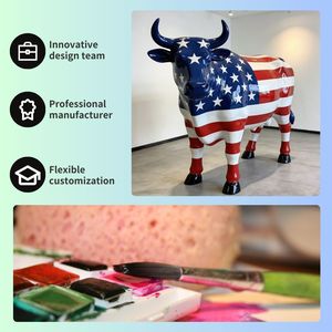 Escultura de Vaca de Tamaño Real para Jardín, Moderna, Ecológica, al Mejor <span class=keywords><strong>Precio</strong></span>, Personalizada, de Fibra de Vidrio, para Interiores/Exteriores - Product Image 4