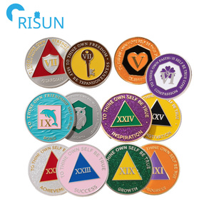 Sản Xuất Đẹp Triplate AA Huy Chương Biểu Tượng Tùy Chỉnh Kỷ Niệm Phục Hồi Huy Chương Tiền Xu Chip <span class=keywords><strong>Alcoholics</strong></span> Vô Danh Đồng Xu - Product Image 1