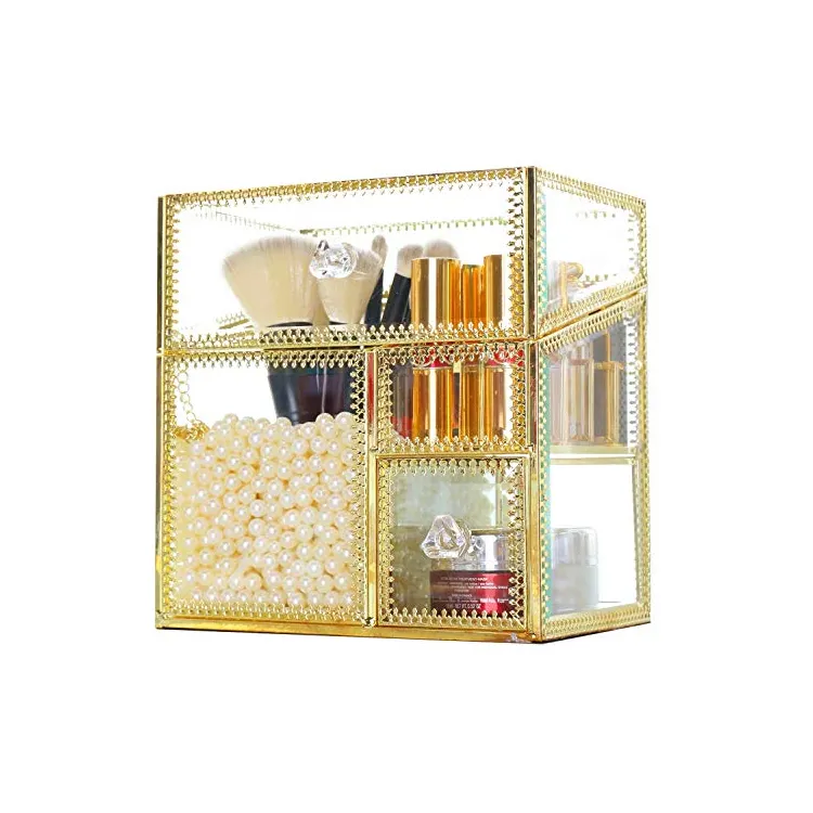 Bathroom Personal Care Accessories Removable Divider Handmade Acrylic Makeup Organizer