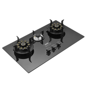 Appareils de cuisine à domicile plaques de cuisson <span class=keywords><strong>en</strong></span> verre plaque de cuisson au gaz GPL plaque de cuisson intégrée <span class=keywords><strong>3</strong></span> brûleurs cuisinière à gaz pour usage domestique - Product Image 3