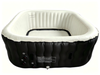 Bain à remous en PVC personnalisé OEM avec fonction de massage par bulles et chauffage, idéal pour la relaxation corporelle, la récupération musculaire, l'utilisation en hôtel, en famille ou lors de fêtes.