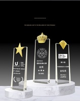 Trophée en cristal K9 personnalisé, gravé, écologique, poli, créatif, pour réunion annuelle d'entreprise, excellent