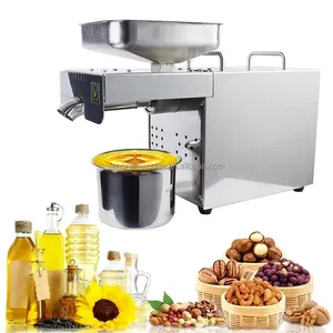 2023 Nueva Prensa de aceite comercial/Mini Extractor de aceite de girasol de semillas vegetales automático/220V proporcionado