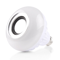 Haut-parleur LED bluetooth à intensité variable, enceinte musicale de 2700-6500K, rvb + C + W, ampoule intelligente avec télécommande