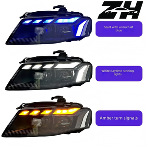 Phare avant <span class=keywords><strong>Audi</strong></span> A4 B8 (2008-2012) avec feux de jour bleus <span class=keywords><strong>RS</strong></span> One Stroke 55W 12V - Product Image 1