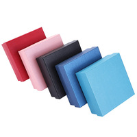 Boîte à couvercle rigide carré amovible, vente chaude, boîte cadeau de luxe en carton pour bijoux et foulards, avec logo personnalisé