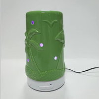 Diffuseur d'huiles essentielles portable en céramique, pierre aromatique, fleur, alimentation USB, ultrasonique, capacité 51-100 ml, humidistat, garantie 1 an