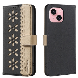 Màu Kép Hoa Wallet Da Trường Hợp Đối Với <span class=keywords><strong>iPhone</strong></span> 17 Không Khí 16E 16 Pro Max 15 Cộng Với 14 13 12 11 XS XR 6 <span class=keywords><strong>7</strong></span> 8 Frid Chặn Lật Bìa - Product Image 6