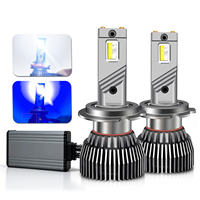 Ampoule de phare LED 120W en gros, double couleur 6500K blanc bleu, lumière automobile Canbus CSP 3570 12V 24V H7 H11 9012 H1 H27