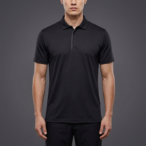 Suéter de Punto con Solapa Estilo Vintage para Hombre, 100% Poliéster, Transpirable, Ropa Casual de Negocios para Verano, Estilo Europeo Americano - Product Image 4