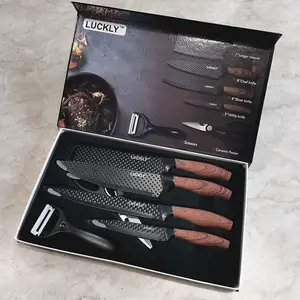 Yeni 7 adet paslanmaz çelik mutfak bıçağı seti hediye kutusu