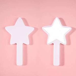 Custom Logo Modern Durable Star-Shaped <b>Plastic</b> Handheld Cosmetic <b>Mirror</b> for Advertising Gifts Promotional Use - Product Image 2