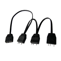 Kabel Splitter ARGB 5V 3Pin yang Dapat Diatur Alamatnya, Adaptor 1 ke 3 untuk Casing PC, Kipas Pendingin Tiga, Sinkronisasi Pencahayaan RGB, Ekspansi