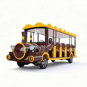 Autobús Turístico de Lujo Estilo Caricatura, Mini Tren Turístico, Vehículo de Transporte con Batería de Litio y Motor de Corriente Alterna para Turismo - Product Image 1