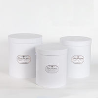 Boîte seau ronde personnalisable avec motif, pour l'emballage et la classification de produits floraux mixtes