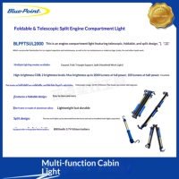 Lampe de travail rétractable et pliable Blue Dot Tool, lampe de cabine, lampe torche