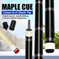 Tongkat Biliar Pink Panther Kelas Atas - Promo Terbatas - 58.1 inci, Tongkat Terpisah 1/2 dengan Ujung 13mm, Kayu Maple
