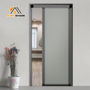 Écran rétractable <span class=keywords><strong>de</strong></span> haute qualité avec soleil en nid d'abeille coulissant intégré pour sans rail avec stores à chaîne et volets - Product Image 1