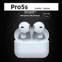 Écouteurs Intra-Auriculaires BT Sans Fil TWS Mini Ultra Petits Pro5s Écouteurs de Sport BT Mini Cadeaux d'Usine