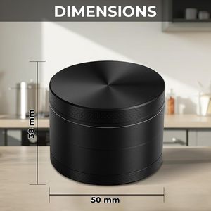 Molinillo de Hierbas y Especias Metálico de 4 Capas al por Mayor con Logotipo Personalizado, Bajo MOQ, 40mm 50mm 55mm 63mm, Triturador de Especias para Fumar - Product Image 2