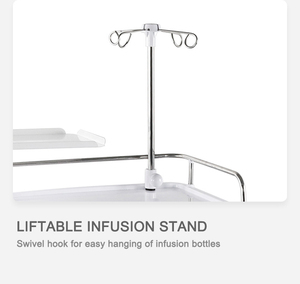 Chariot Mobile en ABS pour hôpital, chariot d'<span class=keywords><strong>urgence</strong></span> pour patients médicaux, avec tiroirs, pour médicaments - Product Image 2