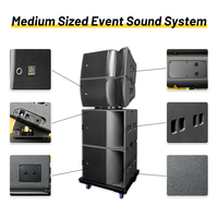 Altavoz Pasivo de Dos Vías L-solution A15 Pro Neodimio de 15 Pulgadas, 700w, 8ohm, Subwoofer KS21 de 1500w, Sistema de Sonido Line Array para Escenario
