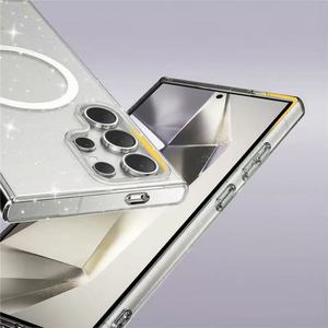 <span class=keywords><strong>Funda</strong></span> Magnética de Lujo con Brillantina, TPU+PC, Resistente a Golpes y Caídas para Samsung S26 <span class=keywords><strong>Ultra</strong></span> Plus S25 S24 EDGE FE - Product Image 5