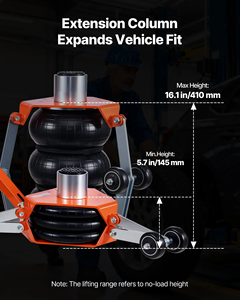 <strong>Air</strong> <strong>Jack</strong> 3 T Triple <strong>Bag</strong> <strong>Air</strong> <strong>Jack</strong> Airbag with Support Rod Heightened Column Adjustable Handle Pneumatic for <strong>Car</strong> SUV Pickup Truck - Product Image 2