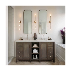 Prima moderno espejo inteligente de alta calidad rústico roble tocador rectángulo dormitorio sala de estar uso decorativo Baño - Product Image 3