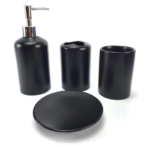 Juego de <span class=keywords><strong>Accesorios</strong></span> de <span class=keywords><strong>Baño</strong></span> Modernos de Cerámica Blancos Lisos al por Mayor y a Bajo Precio - Product Image 3