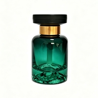 Flacon diffuseur de parfum pour voiture 120 ml vide, base volcan, avec bouchon à vis, diffuseur à bâtonnets, en verre épais émeraude, récipient à parfum avec gravure foncée