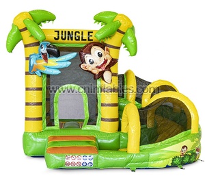 Orient Inflatables Sân Sau Nhỏ Thương Mại Khỉ Jungle <span class=keywords><strong>Inflatable</strong></span> Jumper Với <span class=keywords><strong>Slide</strong></span> - Product Image 1