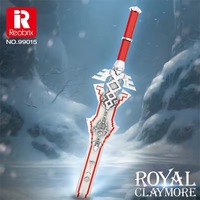 Reobrix 99015 981pcs Model Lightsaber Kreatif Terkenal untuk Kolektor, Hadiah Natal Anak-anak, Set Blok Bangunan