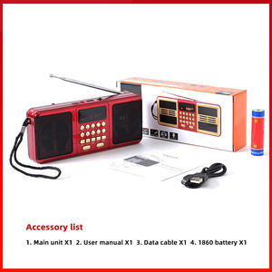 Radio FM Digital Portátil con Teclado, Altavoz Doble, Larga Duración, Antena Telescópica, para el Hogar, Personas Mayores y Uso en Exteriores - Product Image 3