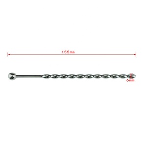 Dilatador uretral de Metal para hombres, juguete sexual con sonido uretral, con espino de ojo de caballo, catéteres para adultos - Product Image 2
