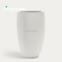 Pots décoratifs pour hôtel, vente en gros directe d'usine, grands pots ronds de style jardin, pots à fleurs d'intérieur/extérieur, pots modernes en GRC