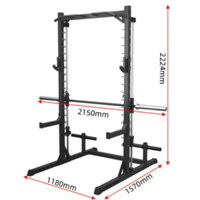 Équipement de Fitness multifonction demi-support de Machine Smith en acier professionnel de haute qualité pour l'exercice accroupi de musculation pour