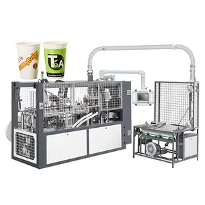 Качественная машина для приготовления холодного горячего чая кофе одноразовая машина для производства бумажных стаканчиков