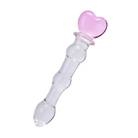 Nouveau design, marque OEM, plug anal en verre imperméable et écologique pour femmes, avec billes anales et plug anal.