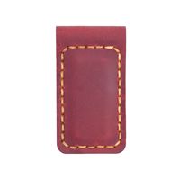 Clip à billets magnétique en cuir PU créatif, marque-page rétro pour gravure au laser, cadeau d'affaires, clip à livre en PU