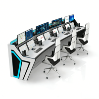 Console de commande industrielle personnalisable de qualité supérieure, module réglable, automatisation industrielle, poste de travail de commande en acier aluminium, IP20