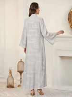 Robe Abaya Jalaibya de Luxe, Mode Ramadan, Robe pour Femmes, Perles et Paillettes, Turquie, Musulmane, Arabe, Dubaï, Abaya pour Femmes, Robe Musulmane