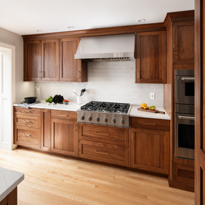 Gabinetes <span class=keywords><strong>de</strong></span> <span class=keywords><strong>Cocina</strong></span> Shaker <span class=keywords><strong>de</strong></span> Madera Natural Sólida al por Mayor, Listos para Ensamblar, con Cajón <span class=keywords><strong>de</strong></span> Cola <span class=keywords><strong>de</strong></span> Golondrina y Mesa Isla Móvil - Product Image 2